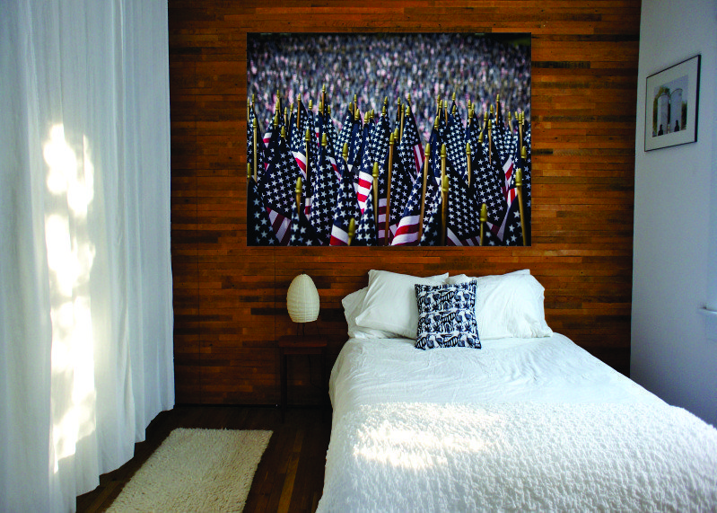 Field of Flags Canvas Print - 1 Piece