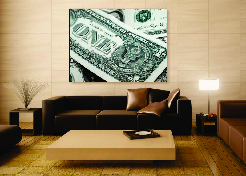In Money We Trust Canvas Print - 1 Piece