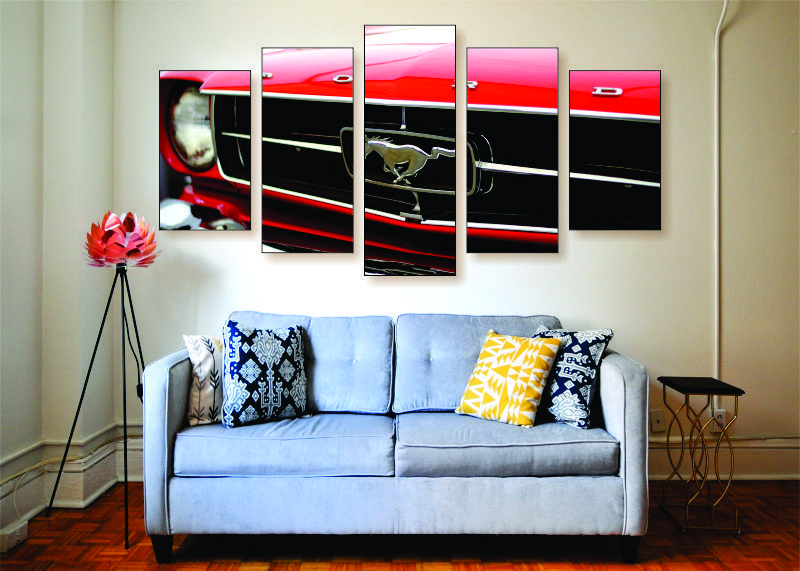 Ford Mustang Canvas Print - 5 Piece