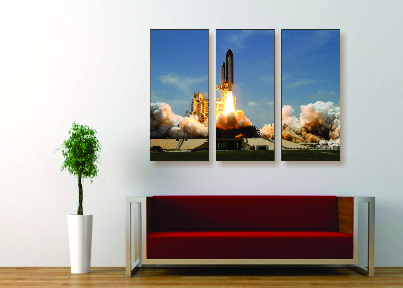 Clear for Takeoff Canvas Print - 3 Piece