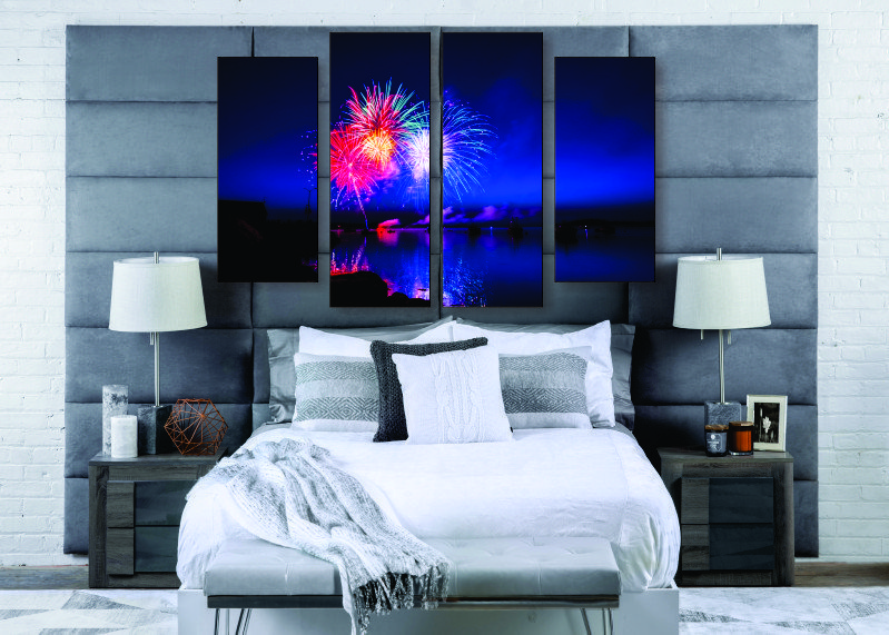 The Red, White and Blue Canvas Print - 4 Piece