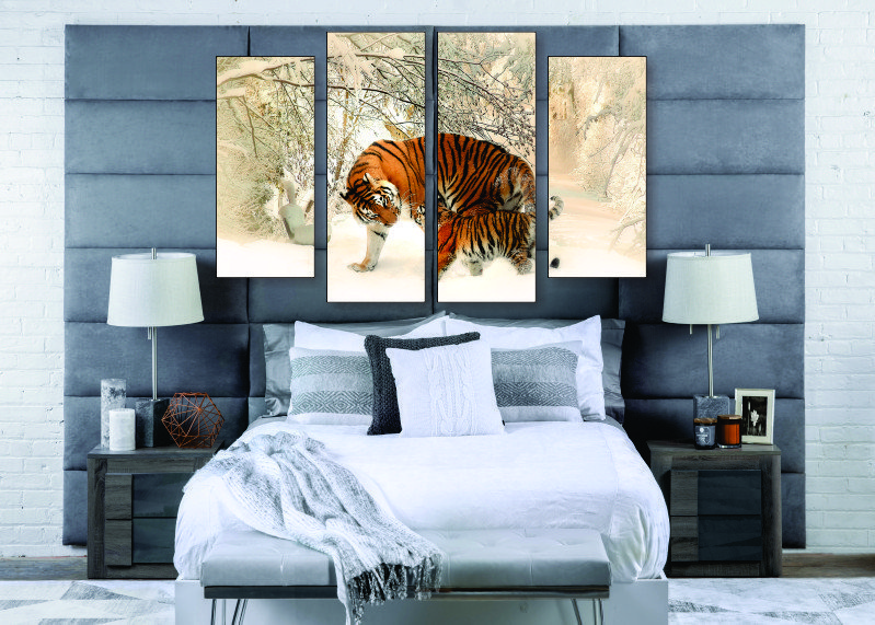 Tiger Cub Canvas Print - 4 Piece