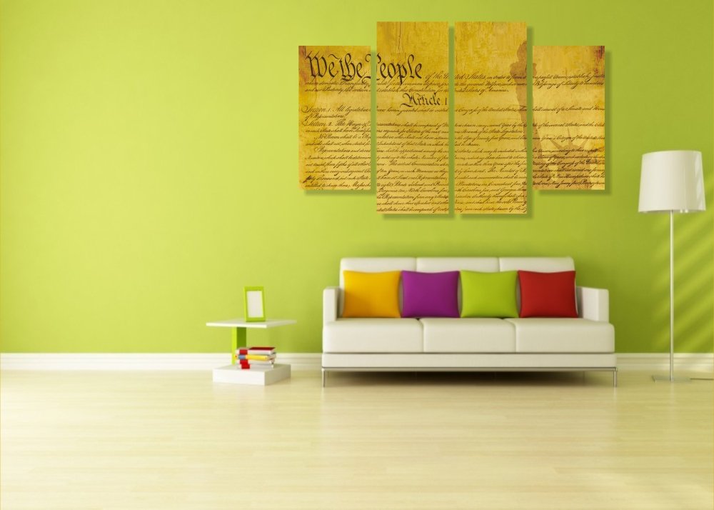We The People Canvas Print - 4 Piece
