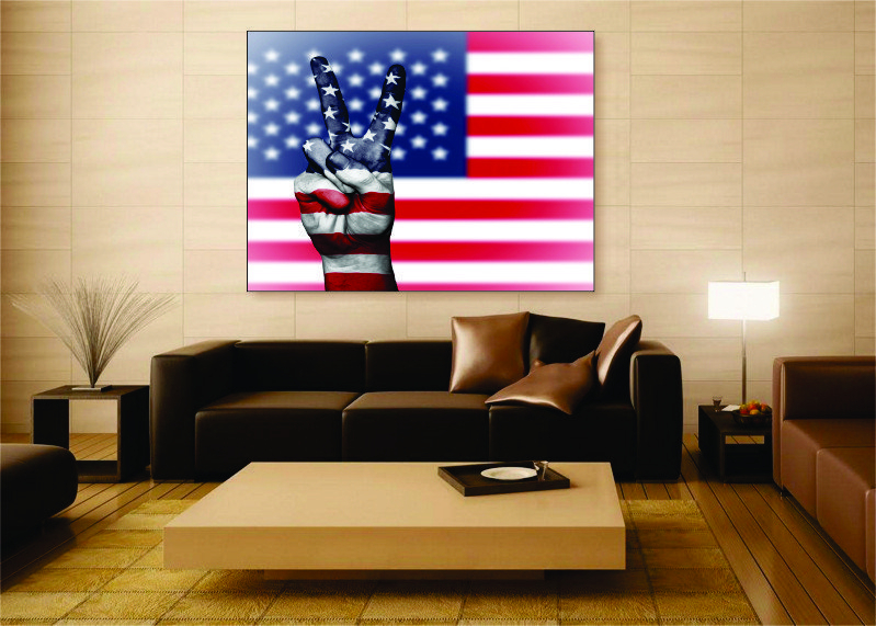 Peace for America Canvas Print - 1 Piece