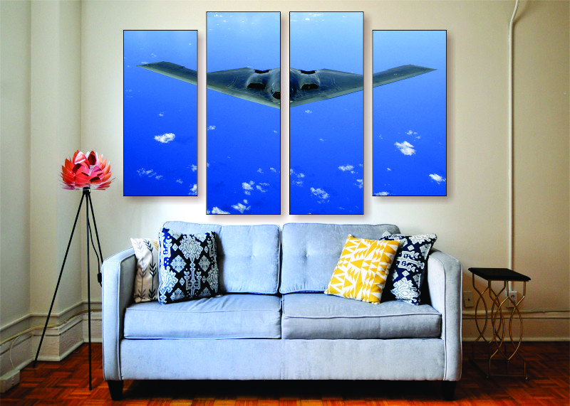 Stealth Bomber Canvas Print - 4 Piece