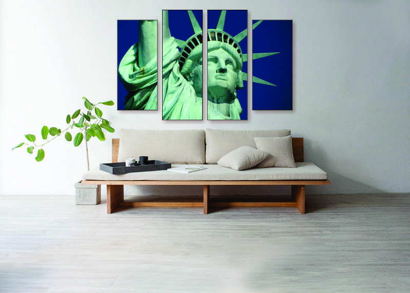Statue of Liberty Canvas Print - 4 Piece