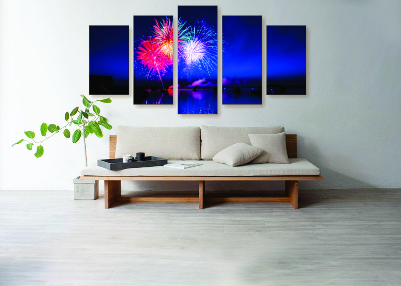 The Red, White and Blue Canvas Print - 5 Piece