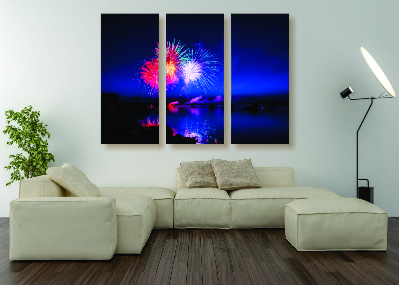 The Red, White and Blue Canvas Print - 3 Piece
