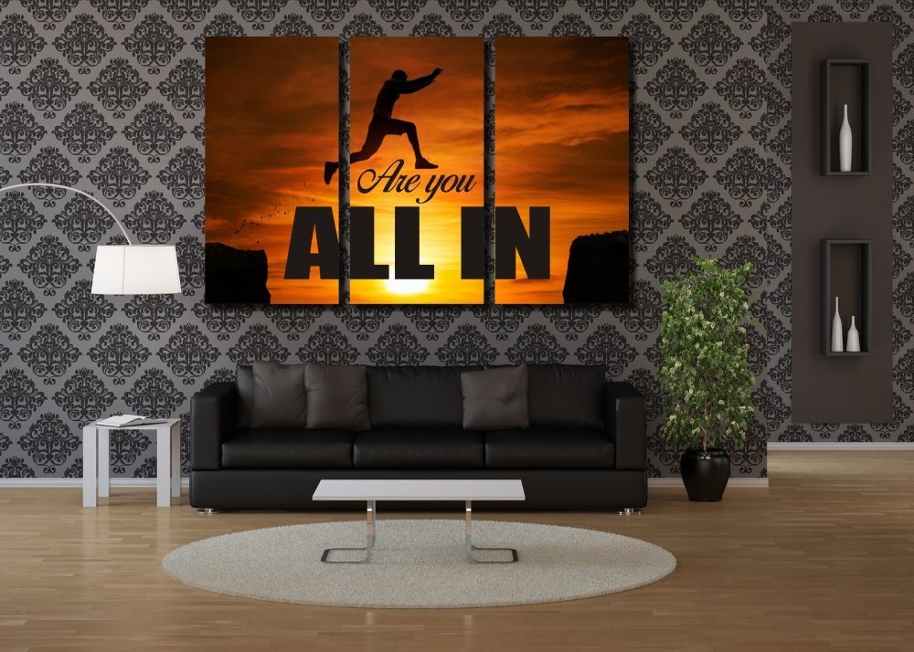All In Canvas Print - 3 Piece
