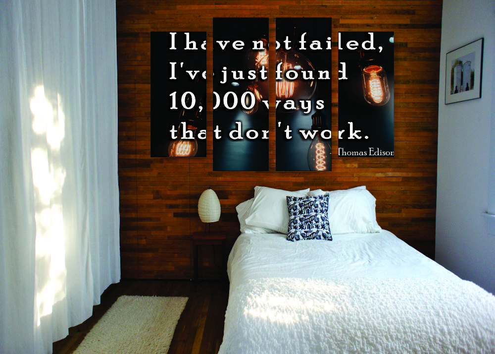 I Have Not Failed Canvas Print - 4 Piece