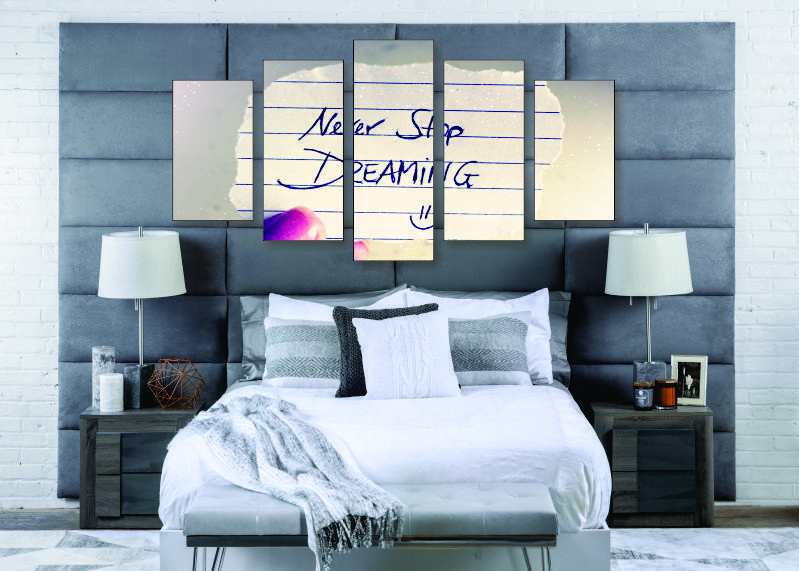 Never Stop Dreaming Canvas Print - 5 Piece