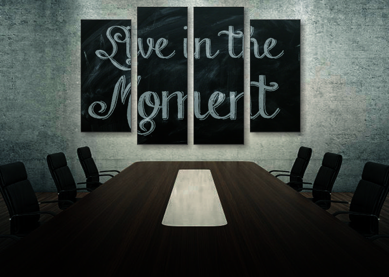 Live In The Moment Canvas Print - 4 Piece