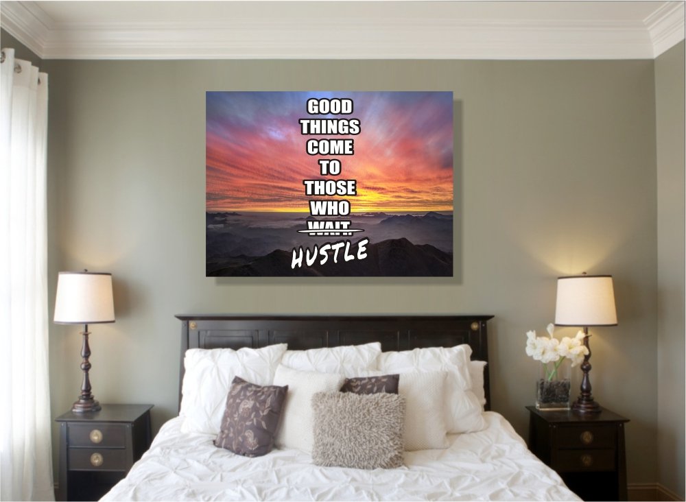Don't Wait, Hustle Canvas Print - 1 Piece