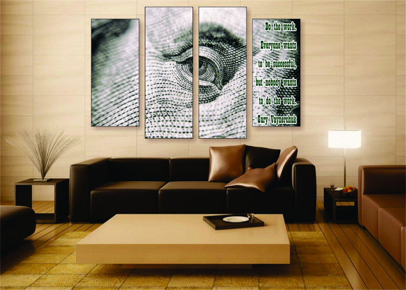 Do The Work Canvas Print - 4 Piece