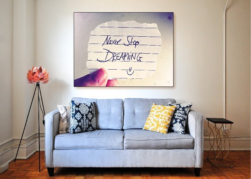 Never Stop Dreaming Canvas Print - 1 Piece