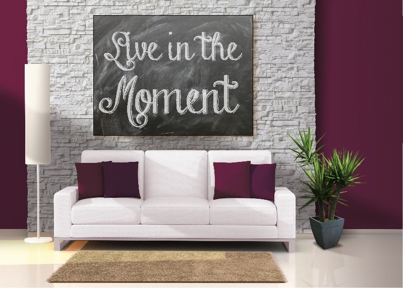 Live In The Moment Canvas Print - 1 Piece