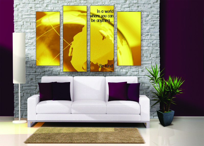 In A World Canvas Print - 4 Piece