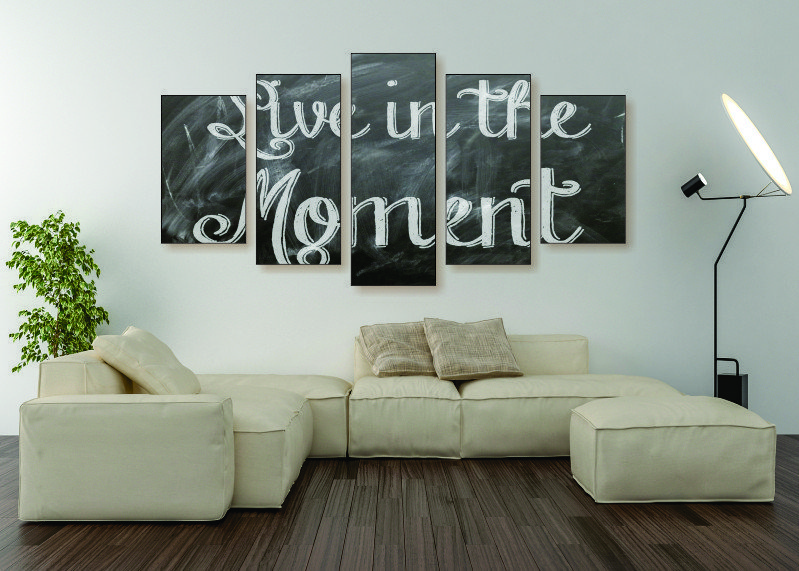Live In The Moment Canvas Print - 5 Piece
