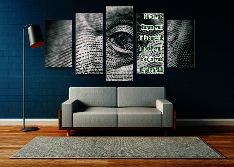 Do The Work Canvas Print - 5 Piece