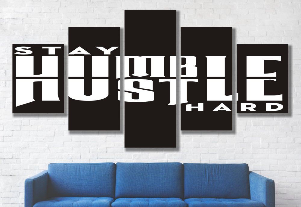 Humble Hustle Canvas Print - 5 Piece