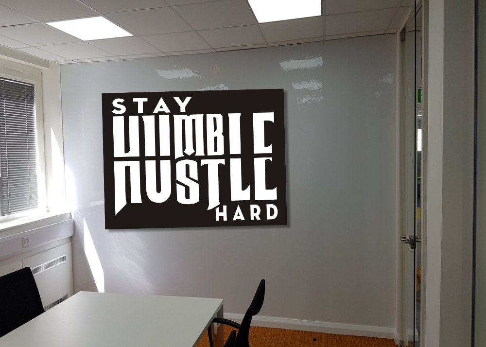 Humble Hustle Canvas Print - 1 Piece